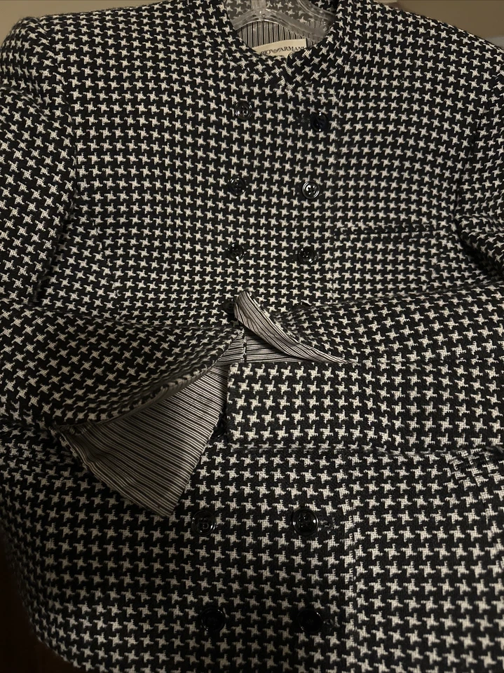 Chaqueta Blazer Emporio Armani Lujo Ajustada de Lana Talla 38 Foto 3 de 4