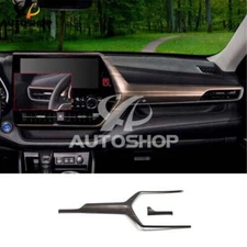 Panel Central Console Wood Grain Dashboard Trim For Toyota Highlander 20-2023