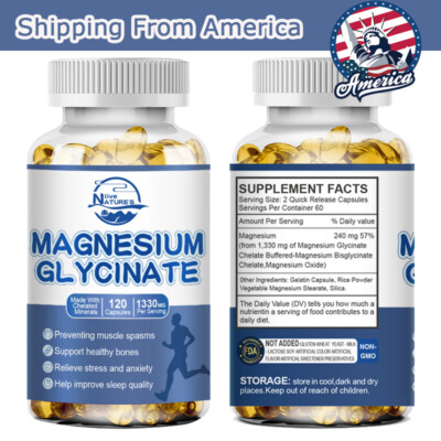 Magnesium Citrate Capsules 1330mg High Strength Softgels