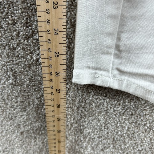 Liz Lange Maternity Women's Jeans Size Extra Small White Elastic Waist Pull On - Picture 9 of 11