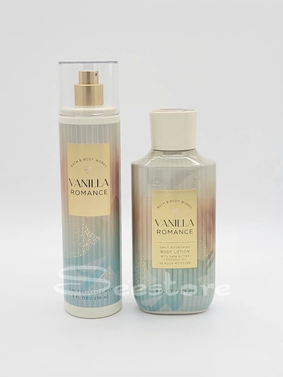 Bath Body Works Vanilla Romance Body Mist Body Lotion fl oz