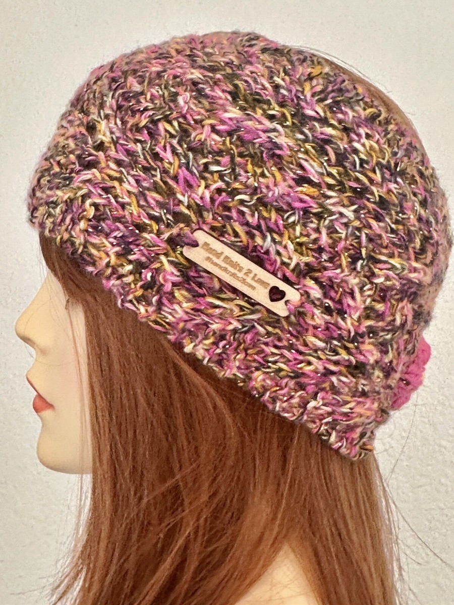 Hand Knits 2 Love Headband Bandana Headwrap Lace Flower  display picture 3