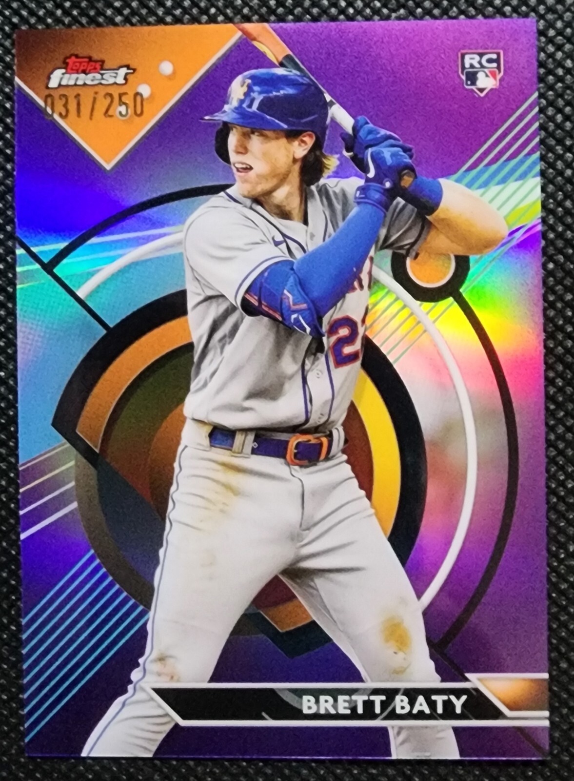 ⚾ Brett Baty 2023 Topps Finest #40 Purple Refractor SN 031/250