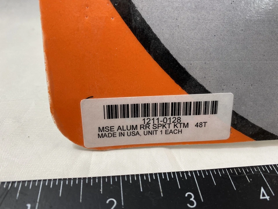 KTM 48Tooth Piñón Trasero Alce Aluminio Negro 85-105 2003-09 1211-0128 Nuevo Foto 2 de 2
