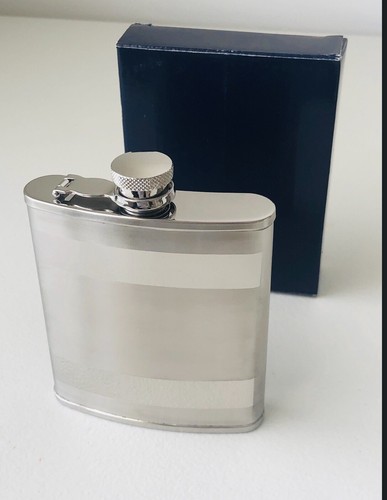 Flasks Stainless Steel Flask & Funnel Set 6oz Attached Screw Cap New In Box - Picture 5 of 6