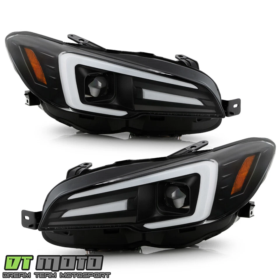 Faros proyectores secuenciales Switchback LED negros Subaru WRX STI 2015-2021 Foto 3 de 4