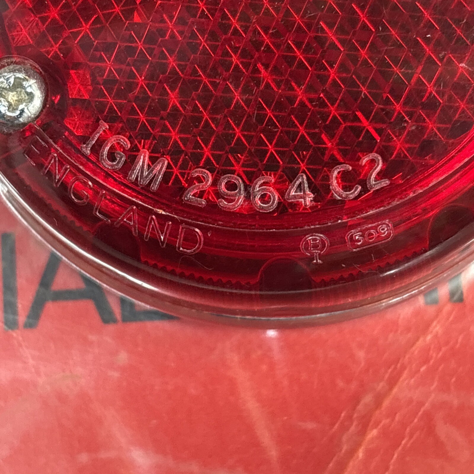 AC Cobra 427 ACE Lotus Elan S1 /S2 Lucas RER31 Rear Reflector Assembly