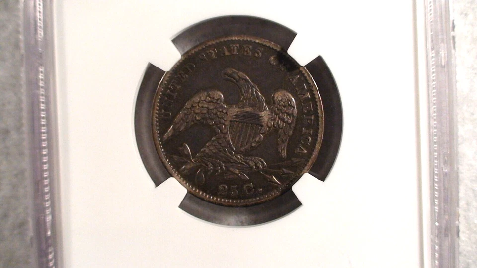 1833 NGC XF40 CAPPED QUARTER PRETTY 25C SILVER COIN STARTS AT 99 CENTS! - Image 3 of 4