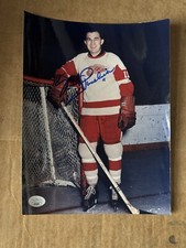 MARTY PAVELICH AUTOGRAPHED 8X10 PHOTO NHL DETROIT RED WINGS JSA