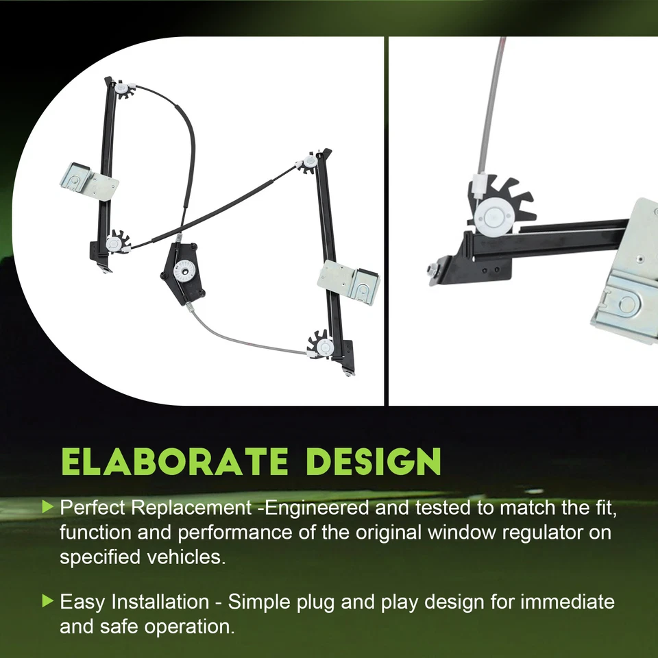 Para Porsche 911 Cayman 2006-11 delantero derecho sin motor regulador de ventana eléctrica Foto 4 de 4