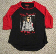 Stranger Things Steve Harrington's Babysitter Service Raglan Baseball Shirt S