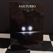 1992 RENAULT ALPINE A610 TURBO SALES BROCHURE PROSPEKT FOLD-OUT POSTER ENGLISH