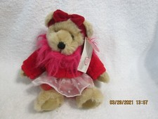 Russ Valentine's Day Bear Rosebud 7.5" x 7" New With Tag