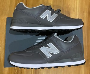 new balance 574 leather grey