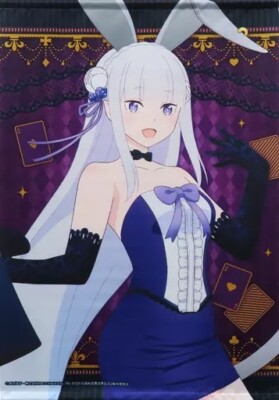 [Gobelin Wandrolle] Emilia Magical Bunny Re:ZERO x Don Quijote B2 Größe Japan