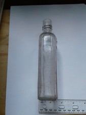 70+ year old " Guaranteed Full 1/2 Pint " Clear Glass bottle, keep safe box