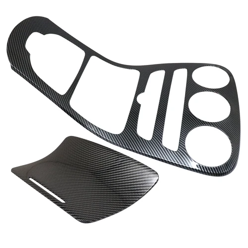 For 2014-2021 Mercedes C Class W205 Carbon Fiber Console Gear Shift Frame Trim - Picture 11 of 17