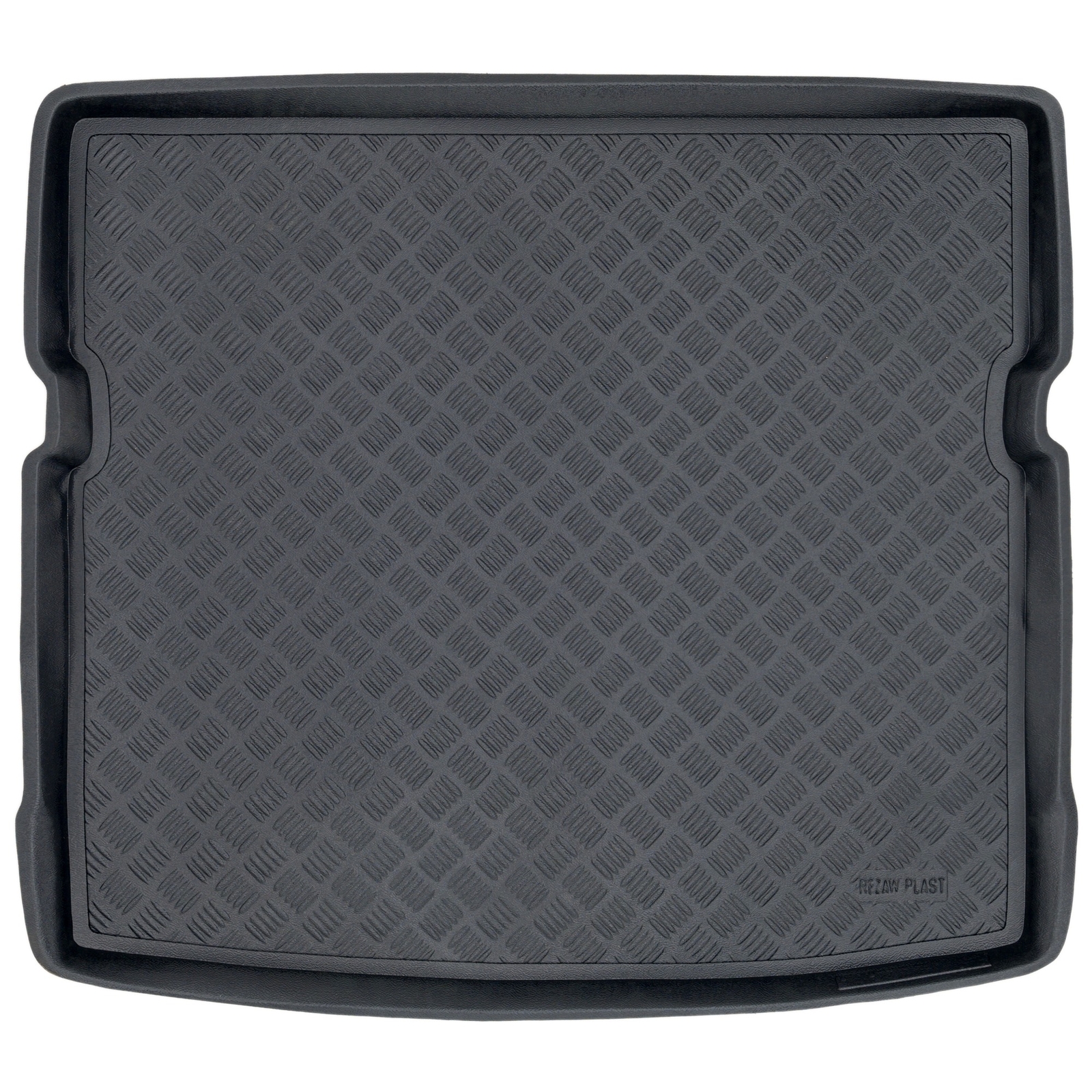 Tapis de coffre sur mesure Rezaw-Plast en élastomère durable pour Volkswagen Touran III noir
