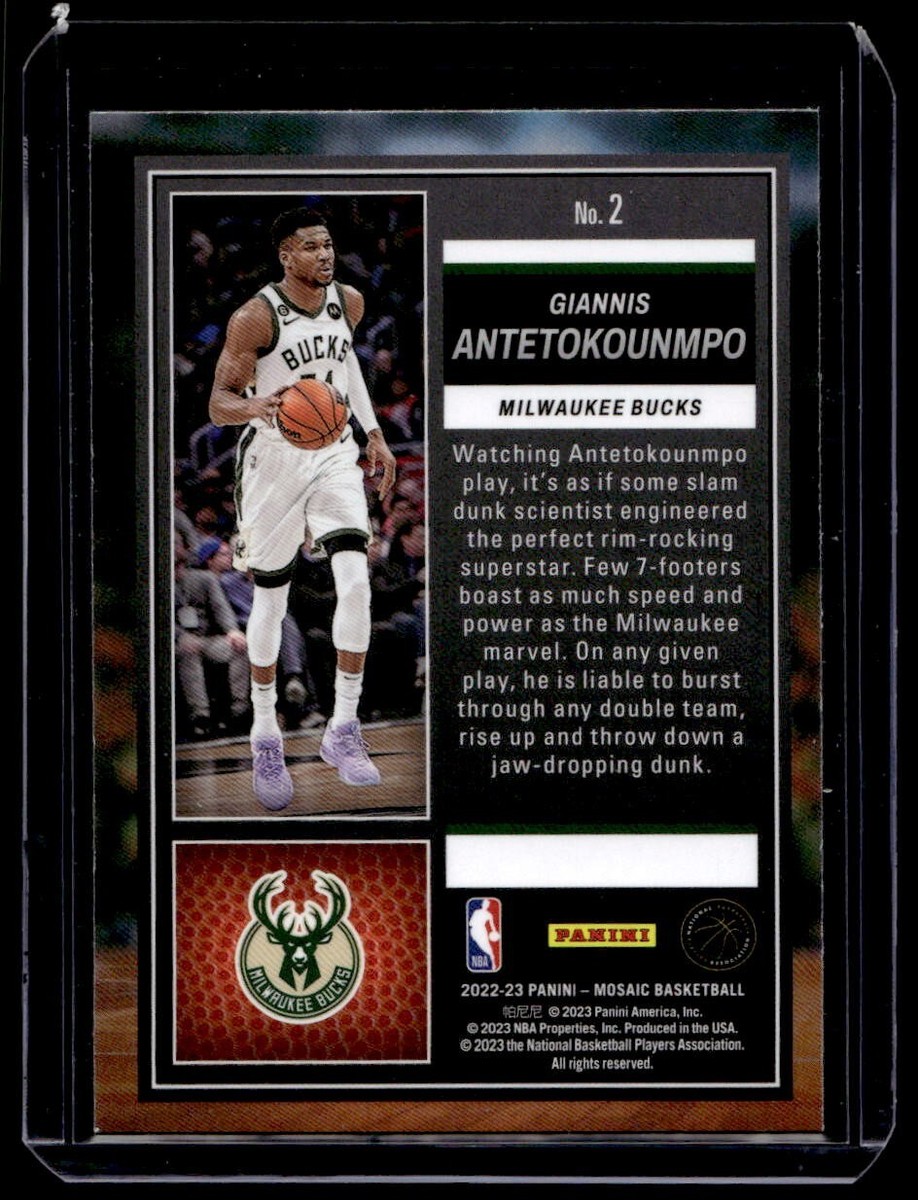 2022-23 Panini Mosaic Giannis Antetokounmpo Jam Masters #2 2022-23 Panini Mosaic Giannis Antetokounmpo Jam Masters #2