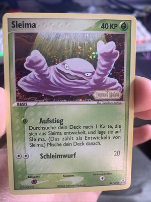 Sleima 54/92 Ex Legend Maker Reverse Holo Stamp Deutsch Swirl Near Mint 
