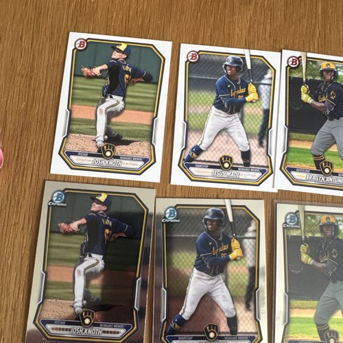 2026 Bowman Baseball , Milwaukee Brewers set of cards lot 3 - 第 6/14 張圖片