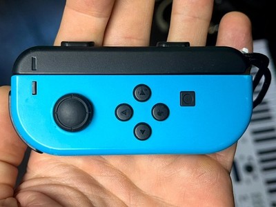 Genuine Nintendo Switch Joy-Con Controller Left Neon Blue (Model: HAC-015)