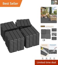 36 Pack Waterproof Interlocking Deck Tiles 12"x12" for Elegant Outdoor Spaces
