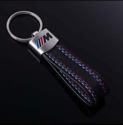 Original BMW M Schlüsselanhänger aus Leder   Motorsport Design   Neu