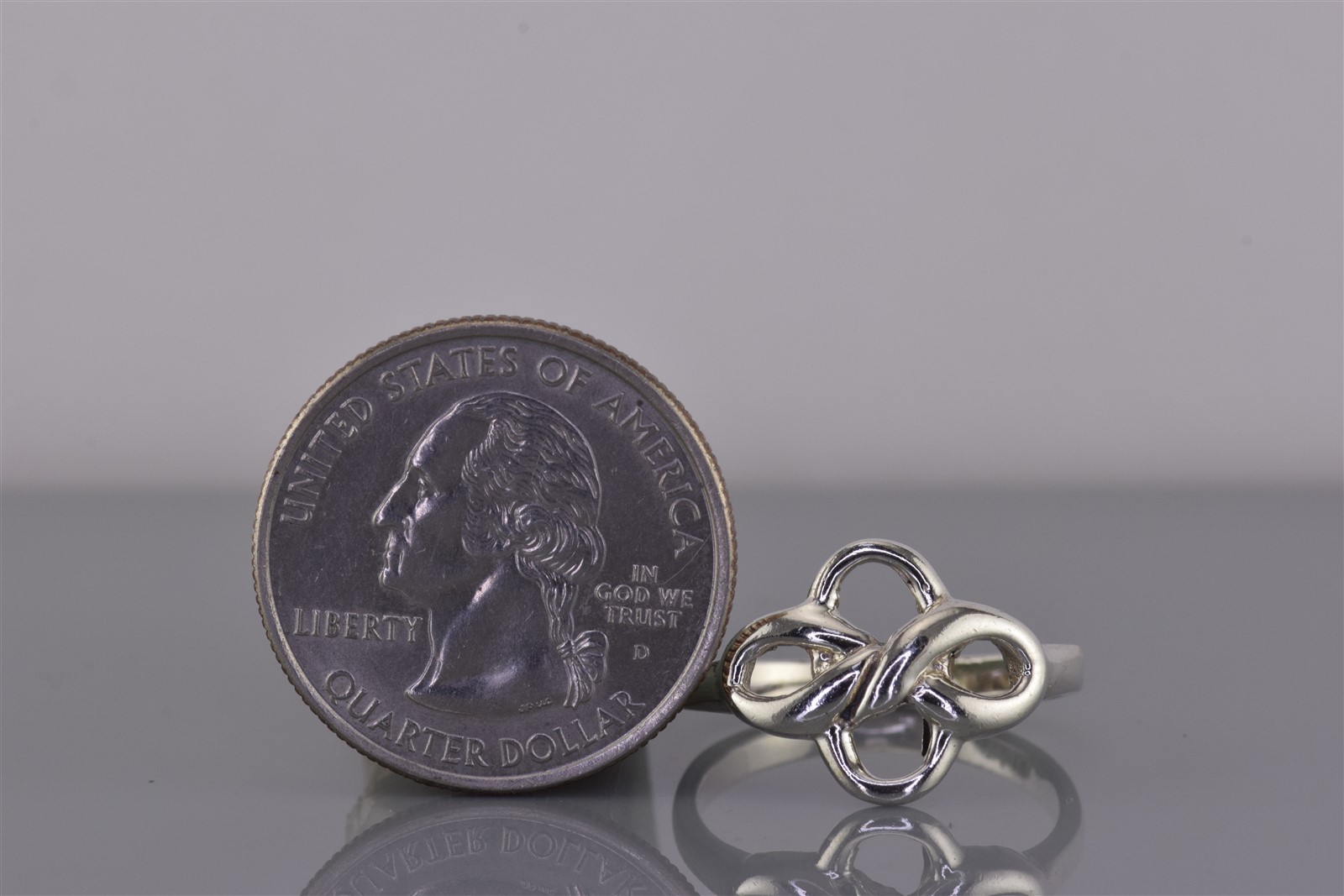 Sterling Silver Double Infinity Twisted Knot Band… - image 8