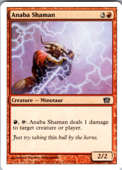 Anaba Shaman 175 Common 8th Edition Magic: The Gathering Lightly Played