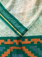 Pure Silk Sari / Silk fabric 5 yards/ Recycled Natural Vintage Fabrics PSS17820
