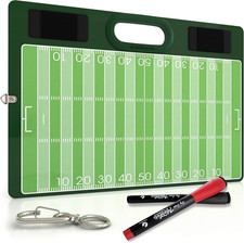 Football Dry Erase Board for Coaches 15X10.5 Double Sided Whiteboard Coaching Bo