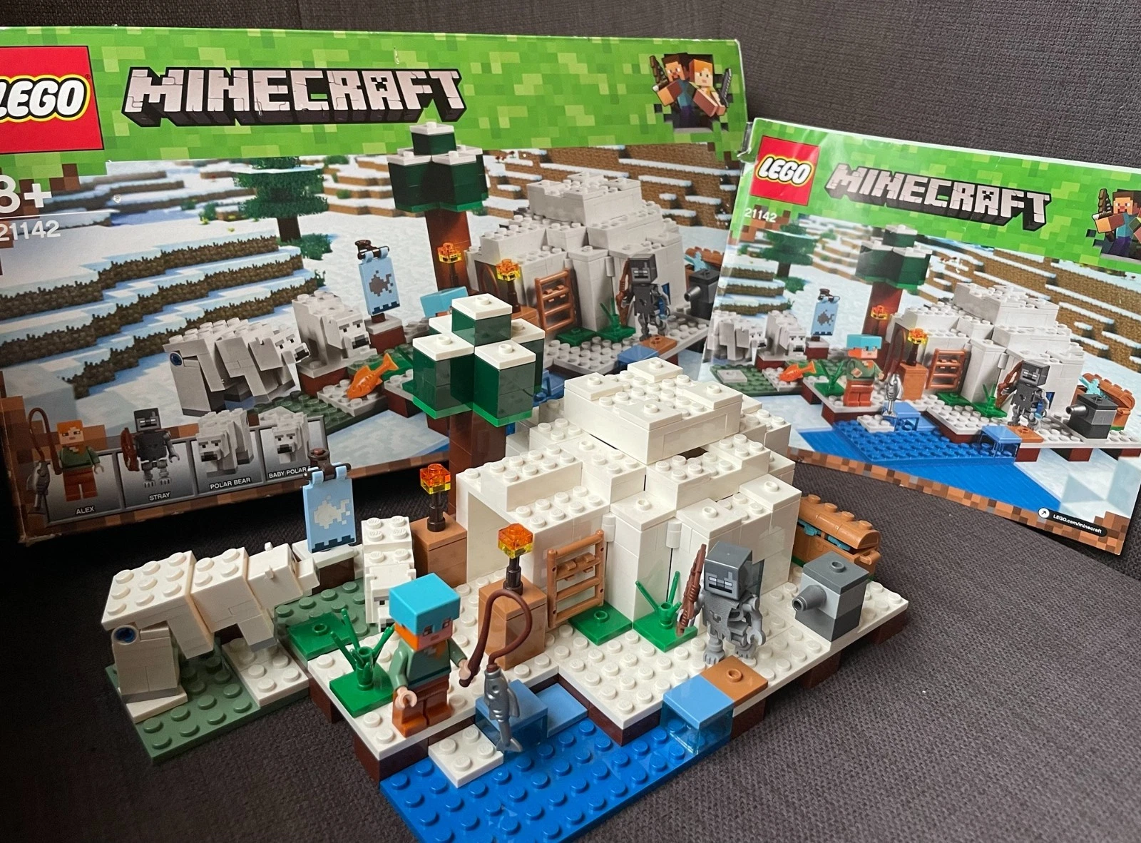 LEGO 21142 - Minecraft Polar Igloo Retired Set Complete with instructions & box