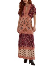 Farm Rio Lace Maxi Dress Women's Red S