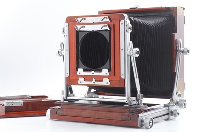 [Near MINT] Tachihara Hope Fiel Stand 5x7 Silver Wood w/4x5 Adapter From JAPAN