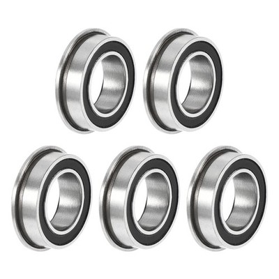 MF106-2RS Kugelflansch Lager 6x10x3mm doppelt versiegelt Chrom Lager 5 Stück