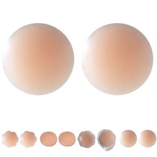 Silicone Invisible Bras 1 Pair Nipple Covers Anti Protrusion for Tight Apparel