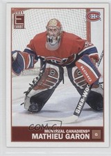 2003-04 Pacific Exhibit Blue Back 82/275 Mathieu Garon #76 ew7