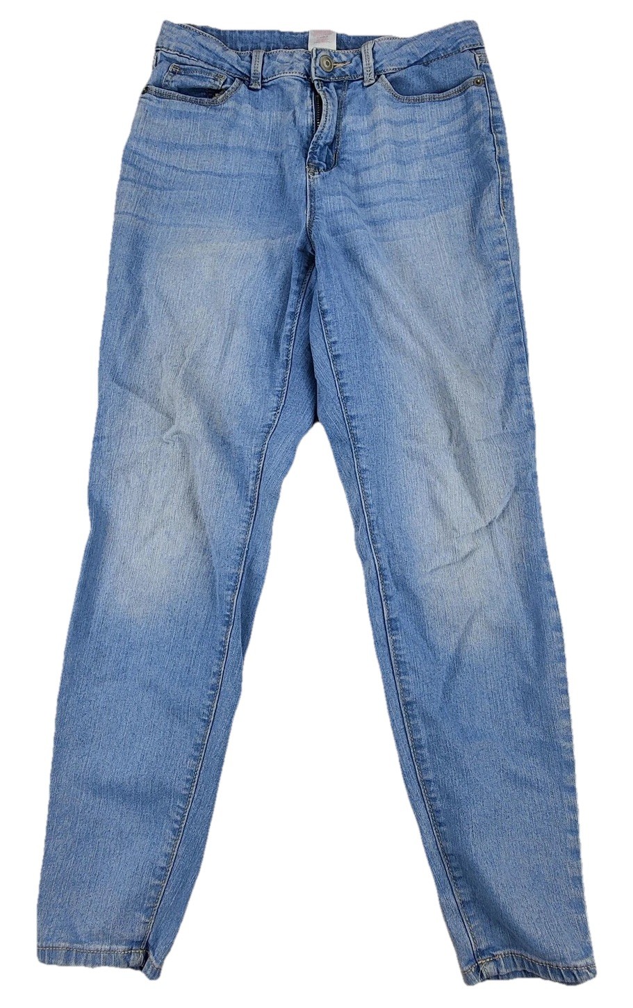 ROXY Mom Jeans Juniors 5 Blue Light Wash High Rise Relaxed Stretch Denim 26x27-image