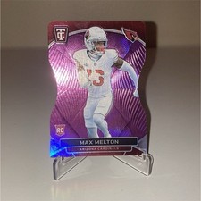 2024 Panini Totally Certified Mirror Platinum Purple Max Melton Rookie #160/75