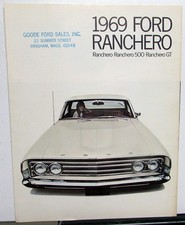 1969 Ford Ranchero 500 Gt Truck Sales Folder Specifications Original 1969 Ford Ranchero 500 Gt Truck Sales Folder Specifications Original