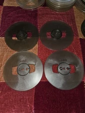 VINTAGE SCOTCH 7" x 1/4" EMPTY TAKE UP REEL DARK TINT (4)