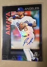 2020 Bowman Platinum - Top Prospects Jacob Amaya #TOP-5 Autographs (AU, RC)