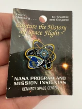 NASA Space Shuttle ENDEAVOUR STS-134 AMS Pin on card