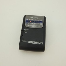 Sony SRF-49 FM/AM Walkman FM Stereo AM Radio Tested Works Great Unit Only VTG