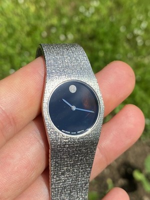 Zenith-Movado Museum Classic 1970s 925s silver Serviced good condition