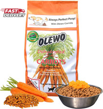 Olewo Original Carrots for Dogs   Fiber for Perfect Poop, Dehydrated Dog Food To