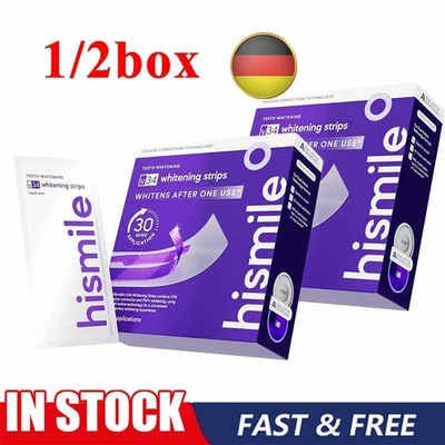 MARKENLOS V34 Purple Teeth Whitening Strips – Fleckenentfernung mit Aufhellung und Farbk~