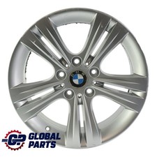 BMW F30 F31 F32 Silver Alloy Wheel Rim 17" Double Spoke 392 ET:37 7,5J 6796239