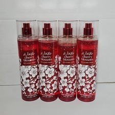 4 Pack BATH  BODY WORKS WINTER CHERRY BLOSSOM FINE FRAGRANCE BODY MIST 8 FL OZ